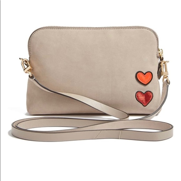 Authentic Tory Burch Suede Peace Embellished Crosb - Picture 3 of 8